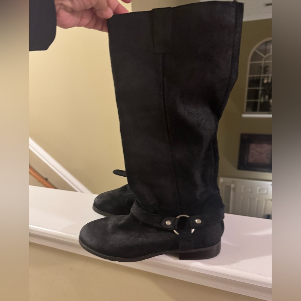 Dolce Vita Black brushed leather boots